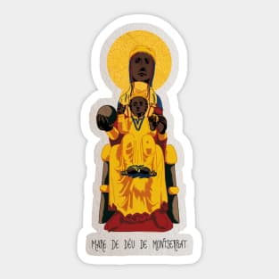 Mare de Deu de Montserrat Sticker